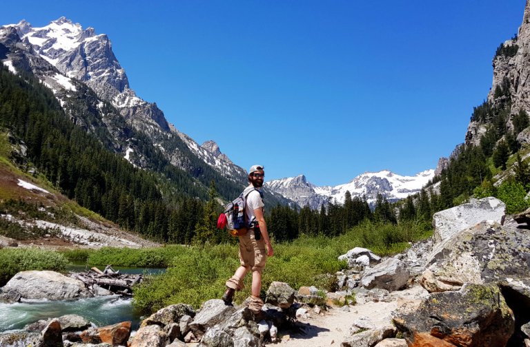 Aleks in Cascade Canyon